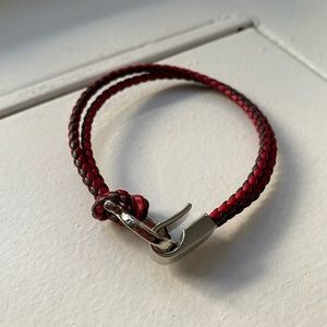 Salvatore Ferragamo Braided Double Wrap Bracelet